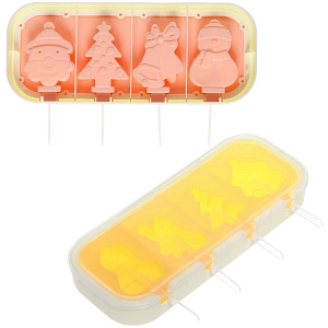 Форма силиконовая для льда "Новогодний микс" 23,5*10*3см