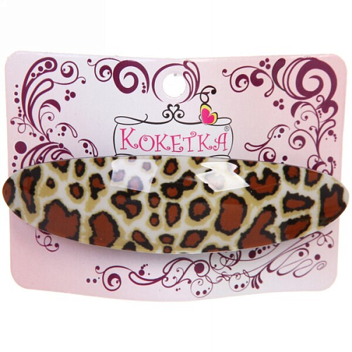 Заколка автомат Lady Collection - Сафари, овал, 6 цветов, 92,5см (Кокетка)_16