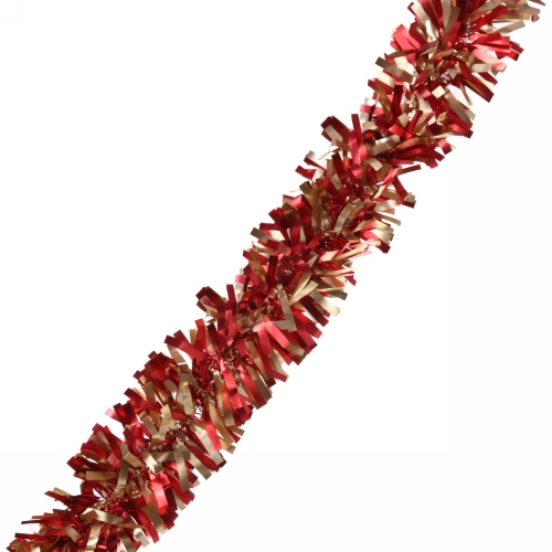 Мишура 2 м 9 см "Неоновые краски", Медь/Золото