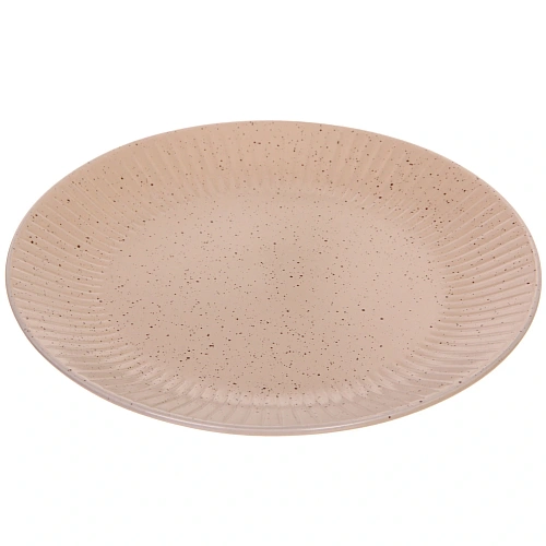 Тарелка керамическая 27,5см Бисквит кремовая_3