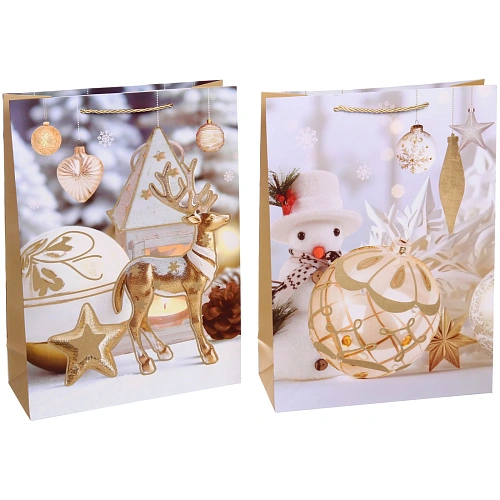 Пакет подарочный Новогодние украшения 4153212 см, микс_4