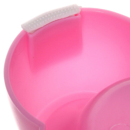 Миска пластиковая Доги 21,18,54,8см цвет розовый_4