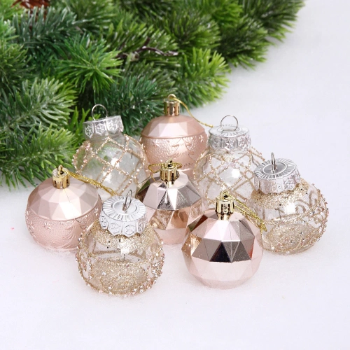 Набор шаров "Восторг" 5 см (в наборе 8 шт), Шампань