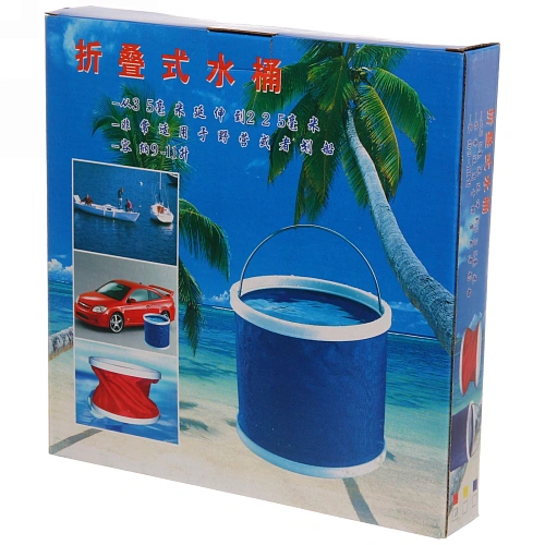 Ведро складное 11л, d24см, h27см, цвет синий_6