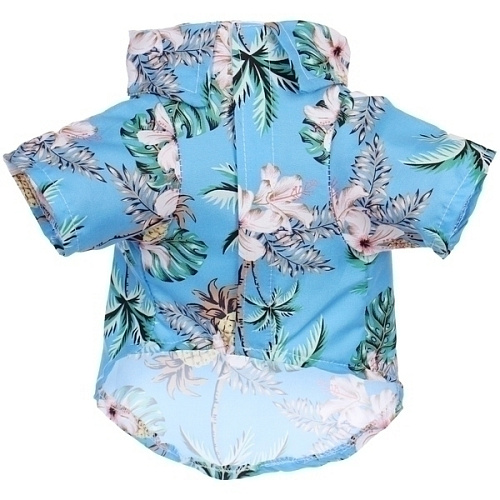 Рубашка для собак и кошек малых и средних пород СТИЛЬНЫЙ БРО, принт пальмы, размер M_3