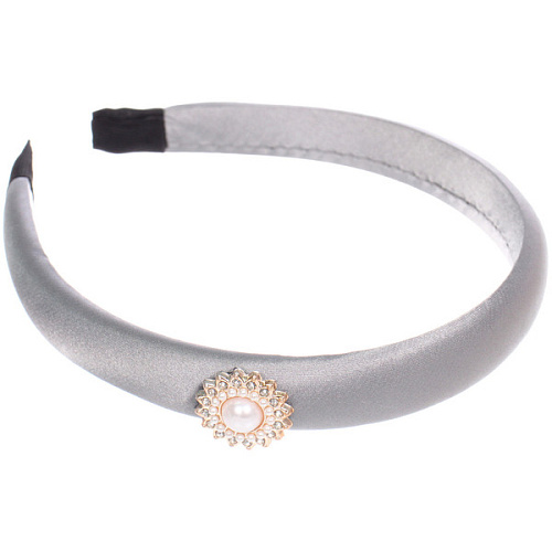 Ободок для волос МАРЦИПАН, эдем, ширина 2см, микс 6 цветов ( в пакете с подвесом)_4