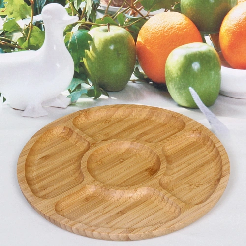 Менажница бамбуковая SHEF 24,5см 5секций_4