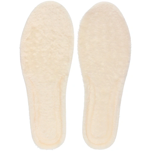 Стельки зимние обрезные с амортизацией стопы из ЭВА с иск. мехом"TEPLO", цвет бежевый, р 35-41