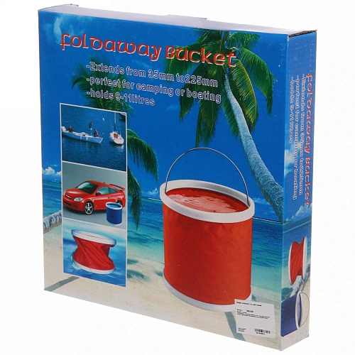 Ведро складное 11л, d24см, h27см, цвет синий_7