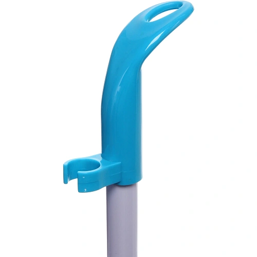 Набор для уборки, щетка для пола с совком синий_13