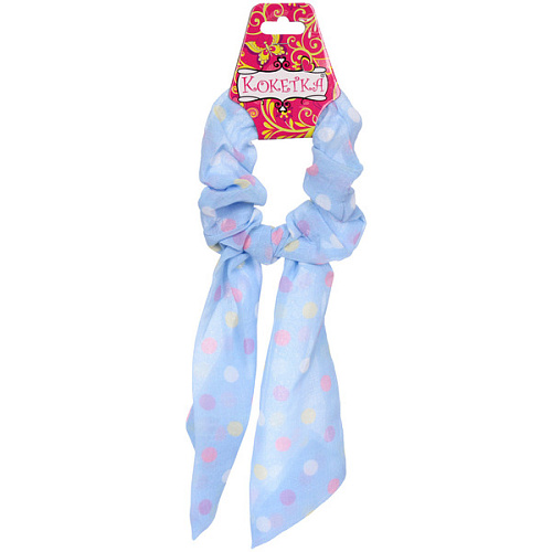 Резинка для волос La Belle, горошек, микс 6 цветов, 813см (подвес Кокетка)_3