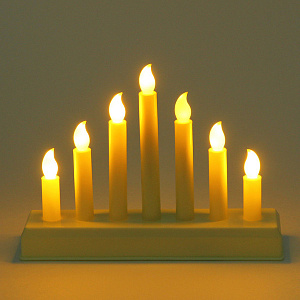 Сувенир с подсветкой "Вечер при свечах" 7,5*13,5см