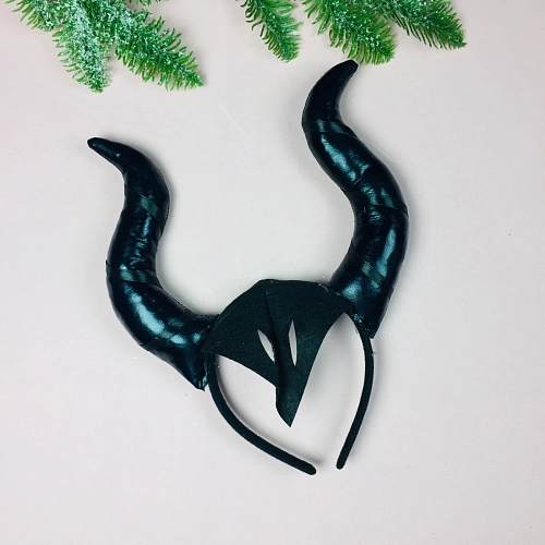 Ободок карнавальный Дьяволёнок, черный_2