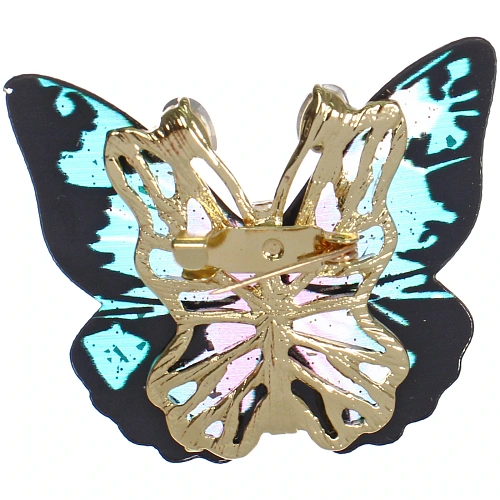 Брошь KLEVER KS, Бабочка, цвет как на фото, 4см (символ Возрождения)_4