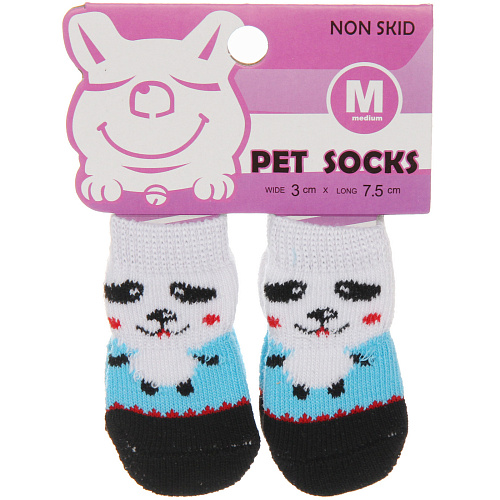 Носочки для животных LAPUSIK, пандочка, цвет черный, размер m, 3см_10