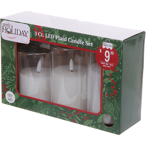 Сувенир с подсветкой Свеча - Тайна 7,71012,515 см (набор 3 шт) с пультом ду_8