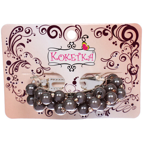 Заколка-автомат ЭСТРА, цвет маренго, 75см (блистер Кокетка и пакет с подвесом)_5