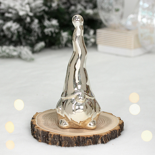 Украшение новогоднее GLOSS "Милый колпачок" 6*7*17 см, Золото