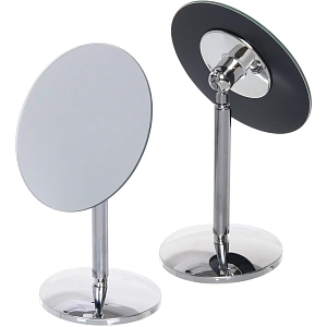 Зеркало настольное "ФОРТУНА БРИ", круглое, цвет металл, 23*13,5см (коробка)