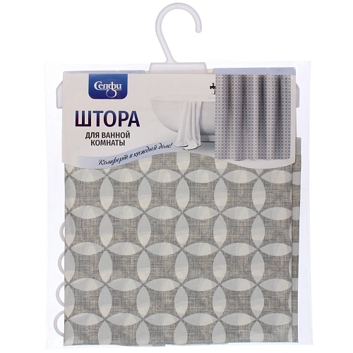 Штора для ванной EVA 180180 Селфи Бьянка_4