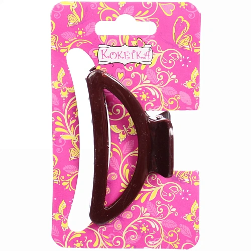 Заколка-краб для волос  на блистере Magic Gloss, трапеция, микс 6 цветов, 6,5см (Кокетка)_26