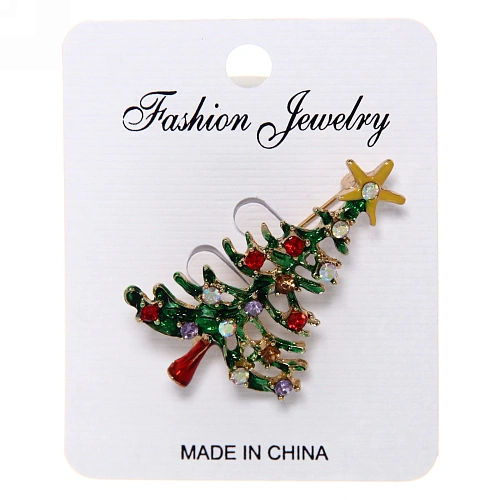 Брошь Рождественское чудо - Ёлочка, 4,53см_3