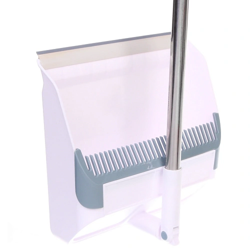 Набор для уборки, щетка для пола с совком Профи белый 8815_11