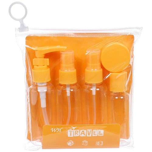 Флаконы дорожные в косметичке 5шт COMFORT, цвет мятный, (603мл, 40мл, 10мл)_6