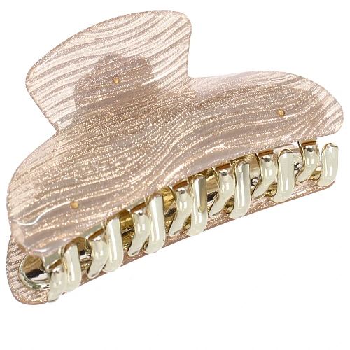 Заколка-краб для волос  ЭЙФОРИЯ, эва, микс 6 цветов, 8см (блистер Кокетка)_6