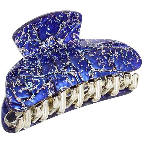 Заколка-краб для волос  ЭЙФОРИЯ, мира, микс 6 цветов, 8см (блистер Кокетка)_14