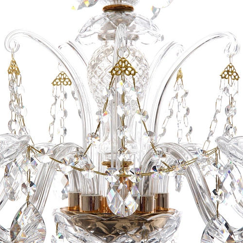 Люстра подвесная в стиле барокко Bottega 540Вт 25-S9014 со стеклянными основаниями_9