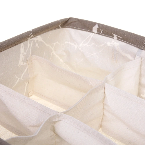 Коробка для хранения 6 ячеек ИДЕЯДОМА, цвет серый, 282811см (лейбл Селфи)_6