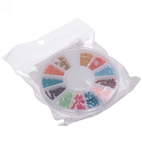 Украшение для нейл-арта Nail Art Design, бисер, цвет микс, в пакете, 77см_9