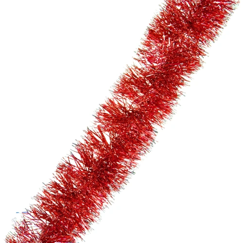 Мишура "Искра" 2м, d-15 см, Красный