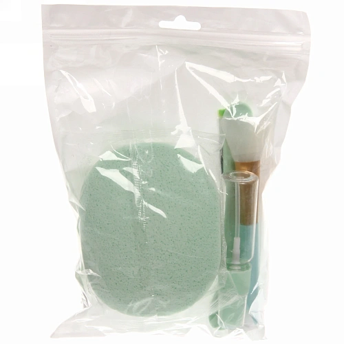 Набор косметический Beauty, 2 кисточки и лопатка, чаша и спонж, три мерных ложки, баночка и пульверизатор, микс 2 цвета, 1624см_4