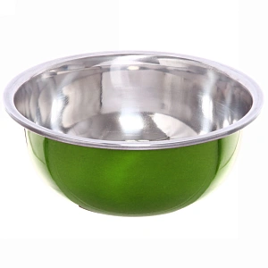 Миска металлическая 21 см 1000 мл зелёная