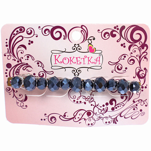 Заколка-автомат КОЛЛИНА, фиона, микс 4 цвета, 8см (блистер Кокетка и пакет с подвесом)_4