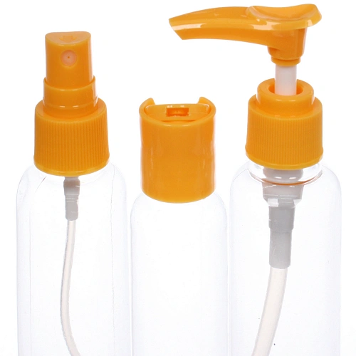 Флаконы дорожные в косметичке 5шт COMFORT, цвет мятный, (603мл, 40мл, 10мл)_4