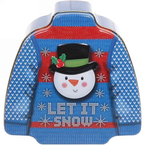 Банка жестяная 16,516,53,7см Свитерок Снеговик_4