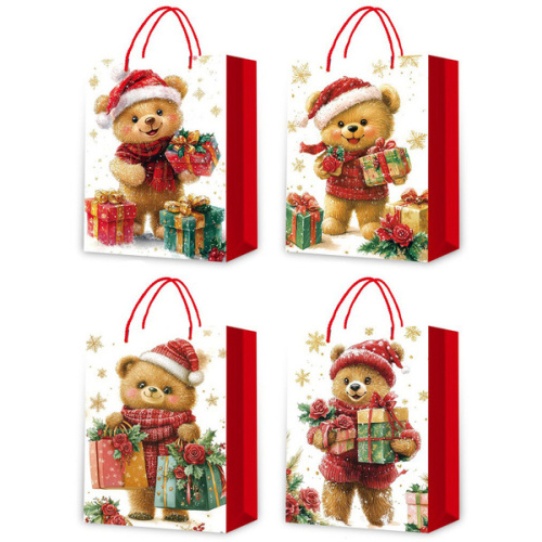 Пакет подарочный "Honey Bear" 31*40*12 см, микс