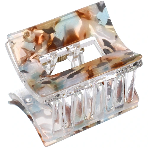 Заколка - краб для волос AKS-EMPIRE, квадрат, цвет микс 6 цветов, 3,62,7см_7