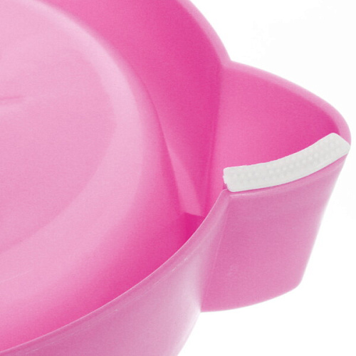 Миска пластиковая Котофей 18,54,8см цвет розовый_4