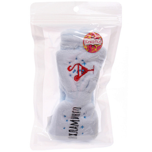 Повязка на голову New collection Vostok- Вхламинго, цвет розовый, серый, голубой и сиреневый, 206см ( упаковка белый ZIP пакет )_8