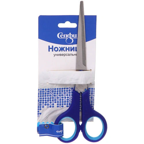 Ножницы универсальные бытовые VOSTOKDOM, цвет микс красныйголубой, 174см (блистер Селфи)_8