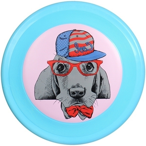 Фрисби - игрушка резиновая Мр Джек, цвет синий, 23см (лейбл)_3