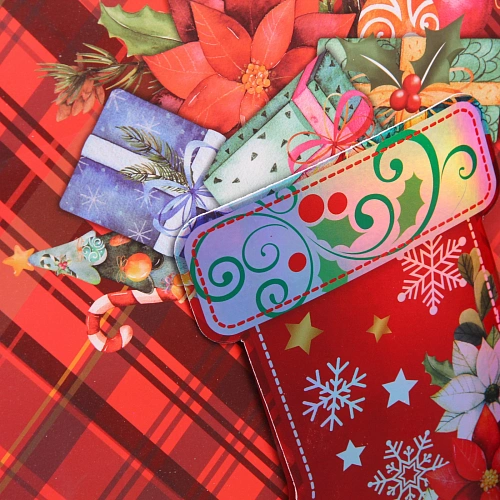 Пакет подарочный Новогодний стиль 263110 см, микс_5