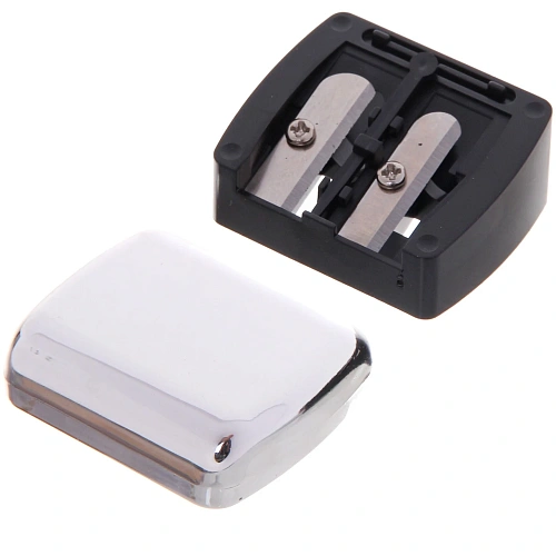 Точилка косметическая с крышкой в пакете, глянцевая, цвет микс, 3,53см_9