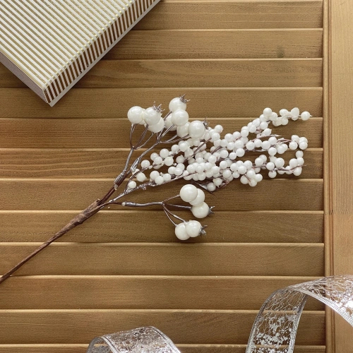 Ветка декоративная "Снежное утро" 33 см