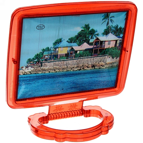 Зеркало настольное в пластиковой оправе Выгодное прямоугольник, подвесное 1815см (Стикер на минивложение 15шт)_5