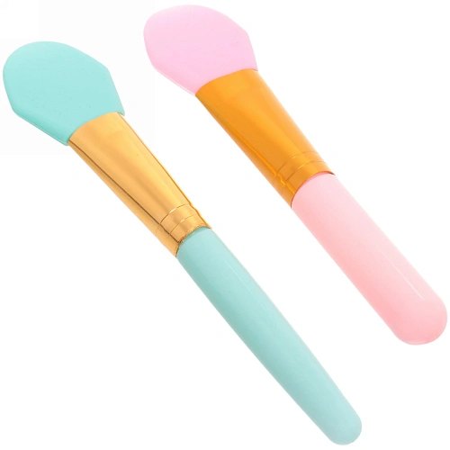 Кисть силиконовая для нанесения маски Beauty, срезаная, микс 2 цвета, 143см_12